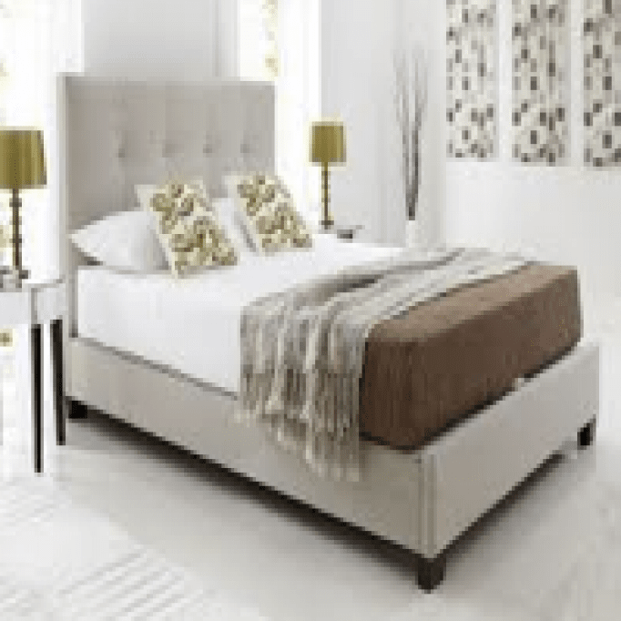 Bed with night lamp